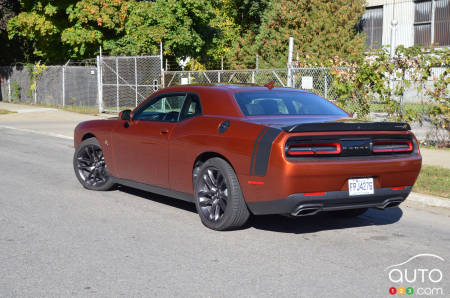 2020 Dodge Challenger R/T Scat Pack, three-quarters rear